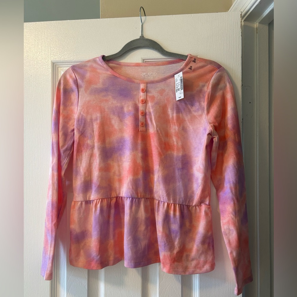 Children’s Place Tie Dye Long Sleeve Pink Top